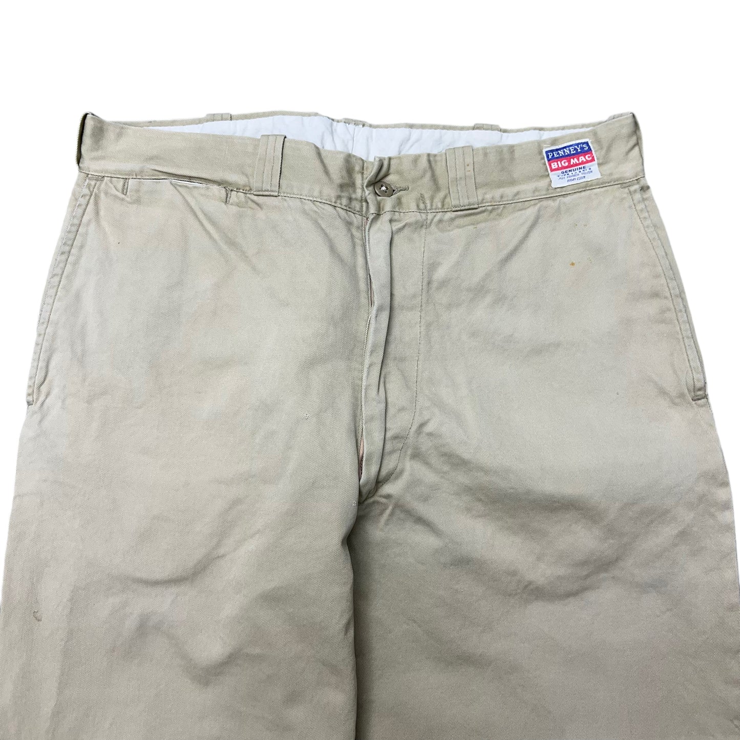 1950s Penney’s Big Mac sail cloth khaki chino work pants (32w)