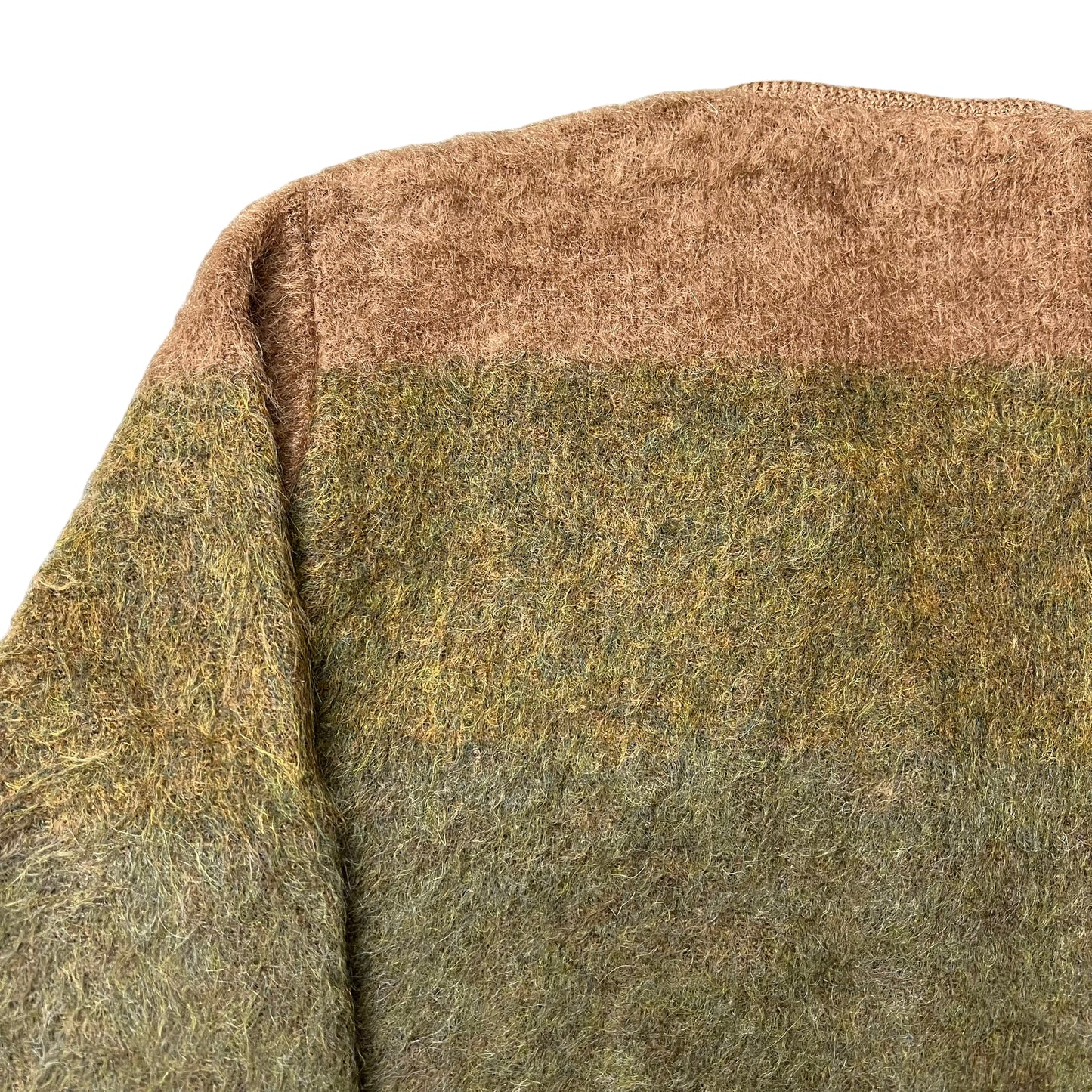 1960s Penneys earth toned mohair cardigan (L)