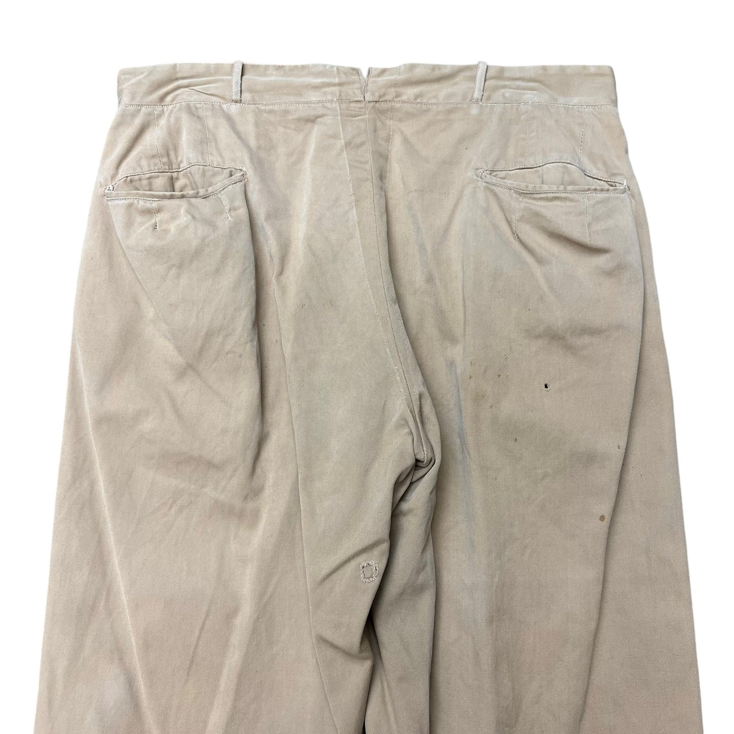 1940s Khaki USN worn chinos (33w)