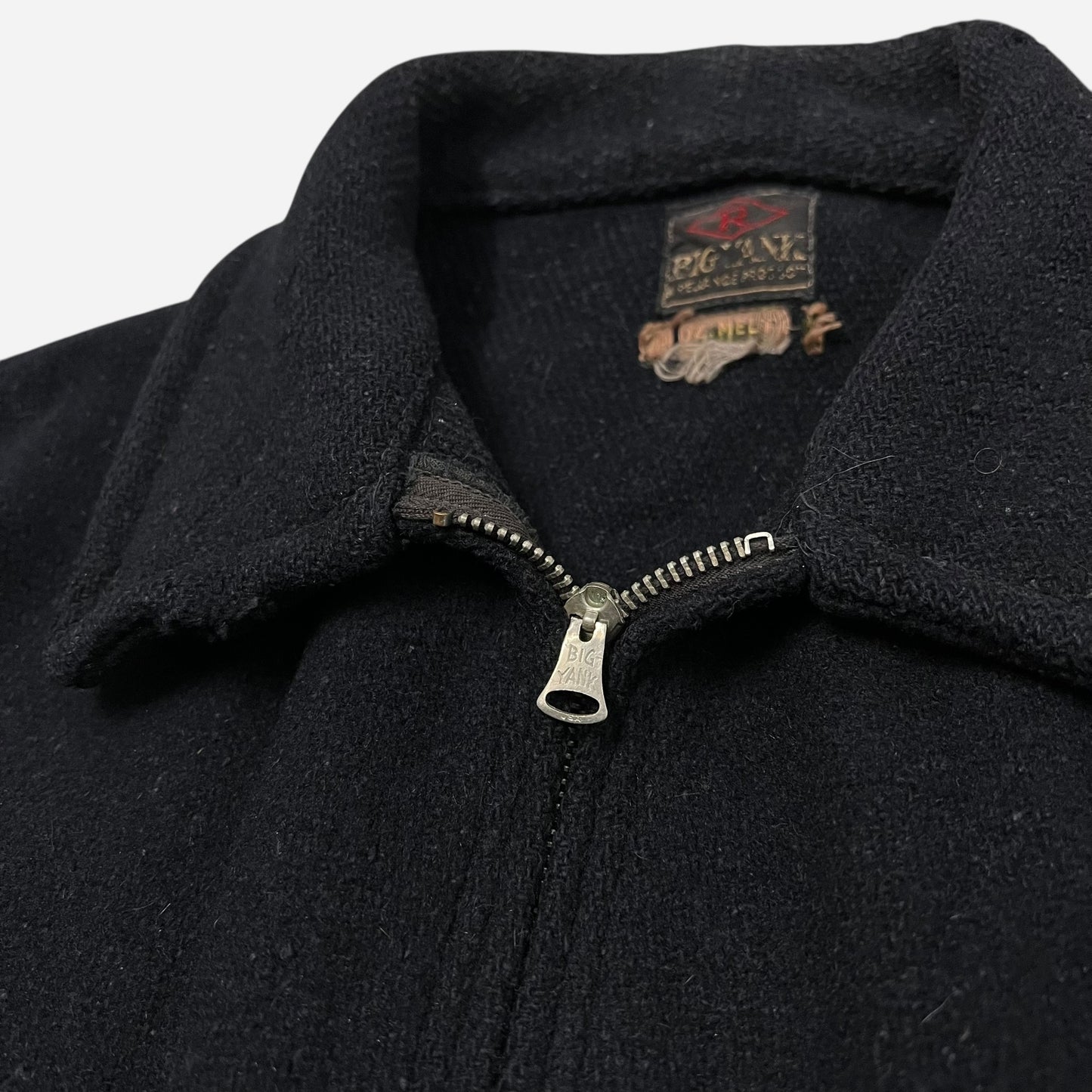 1940s Big Yank dark navy wool belt back jacket (M)