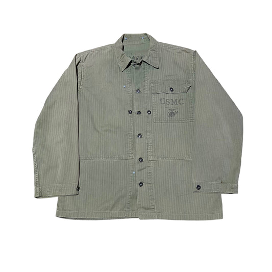 1940s WWII USMC P44 hbt shirt (L)