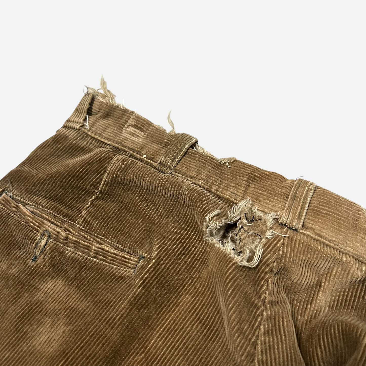 1940s Brown heavy corduroy work pants (32w)