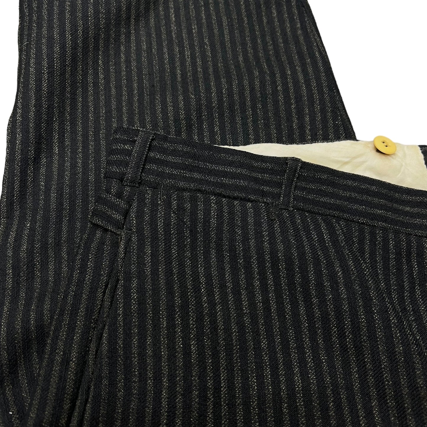 1920s Striped wool work suit pants (36w)