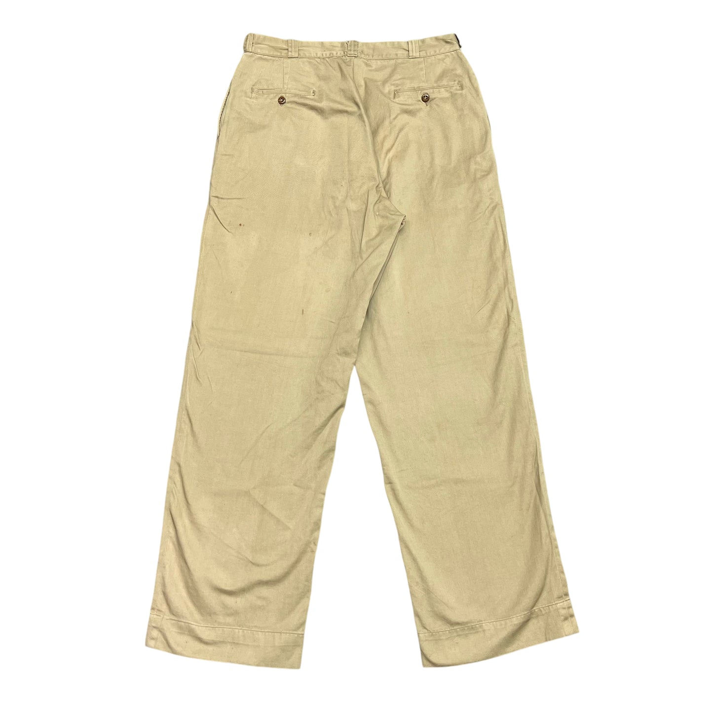 1950s Button fly khaki chino work pants (32w)