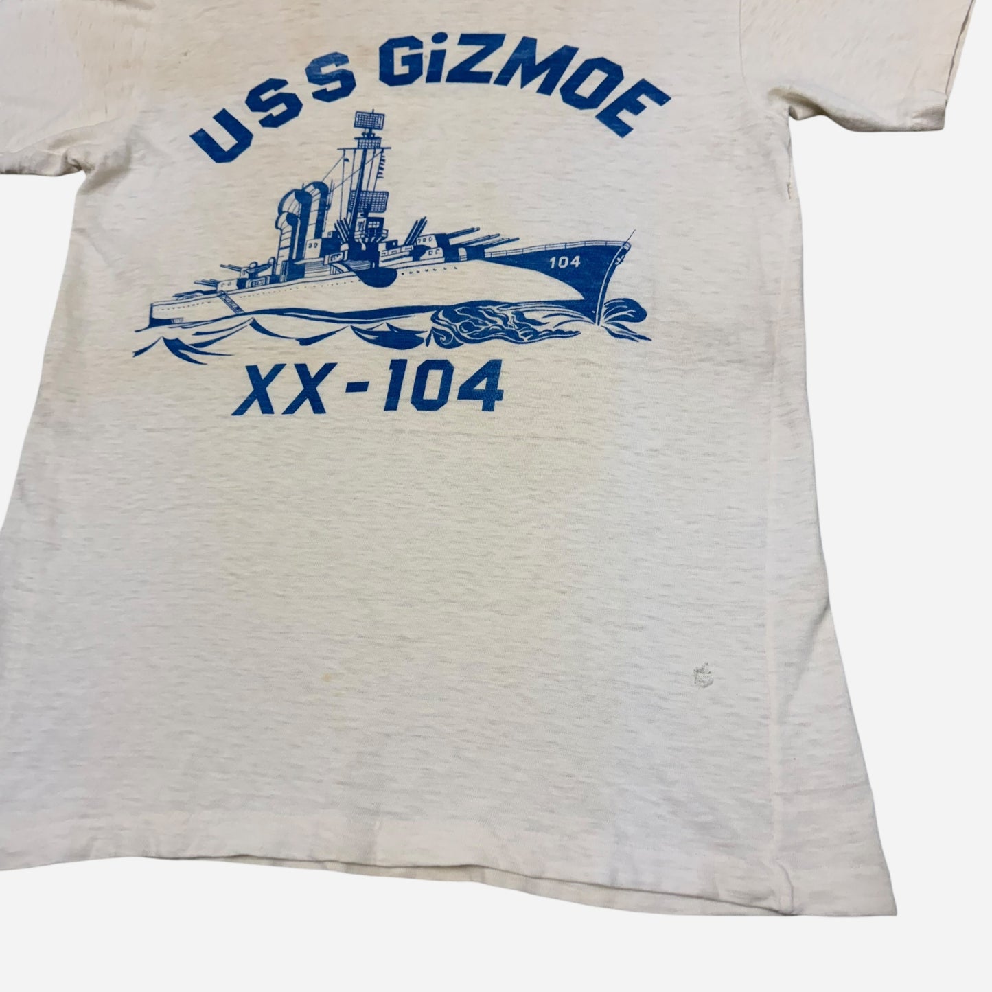 1940s USN ship graphic t shirt (M)