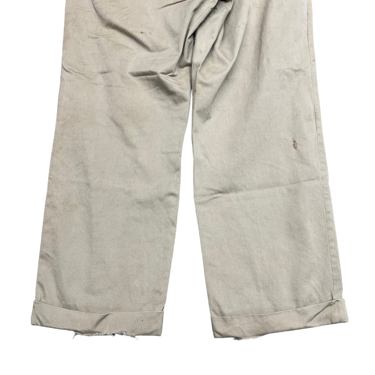 1950s Sail cloth khaki chino work pants (36w)