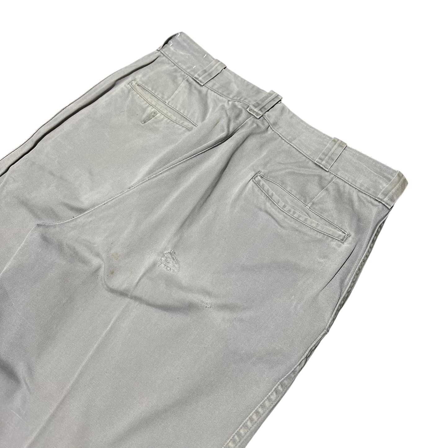 1950s Penney’s Big Mac sail cloth gray chino work pants (30w)