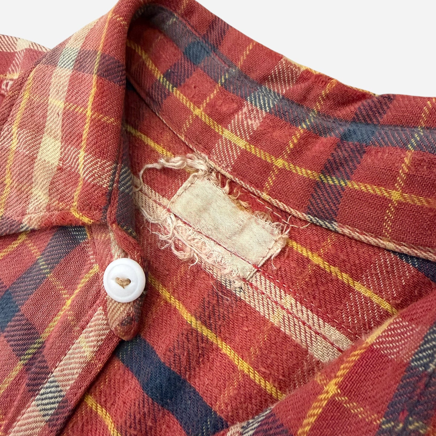 1930s 1940s Winter Wear cotton flannel shirt (L)