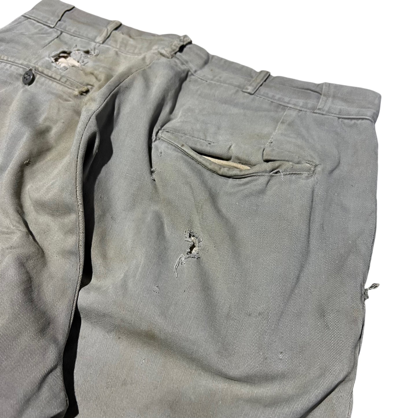 1950s Red Camel gray chino work pants (31w)