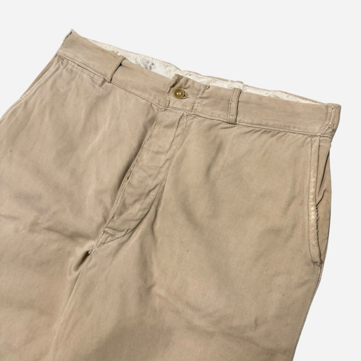 1940s Button fly khaki chinos (32w)