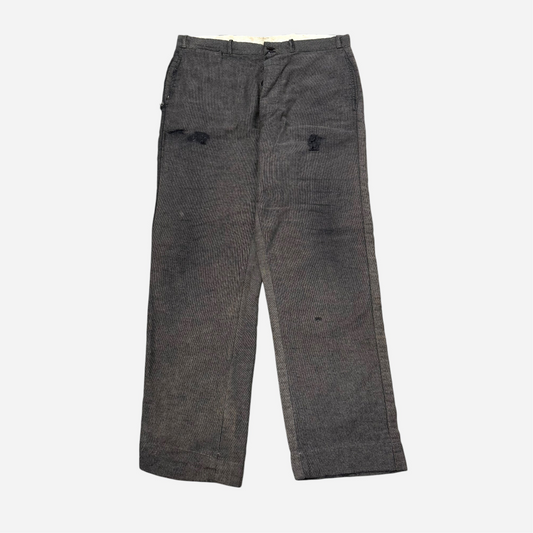 1940s Stifel Ironclad moleskin salt & pepper work pants (35w)