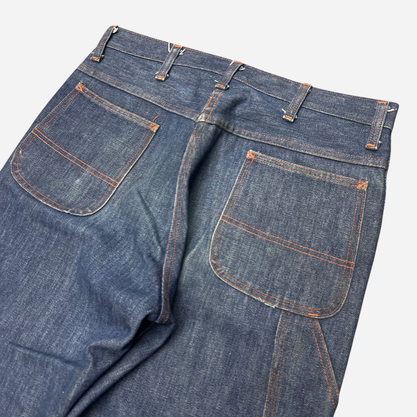 1960s Big Mac dark wash carpenter denim jeans (33w)