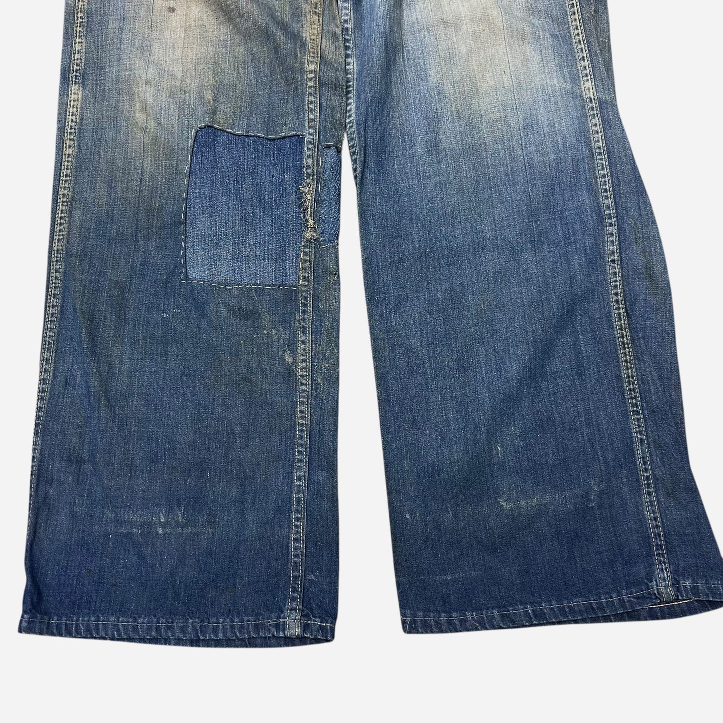 1940s Headlight mule flap denim jeans (30w)