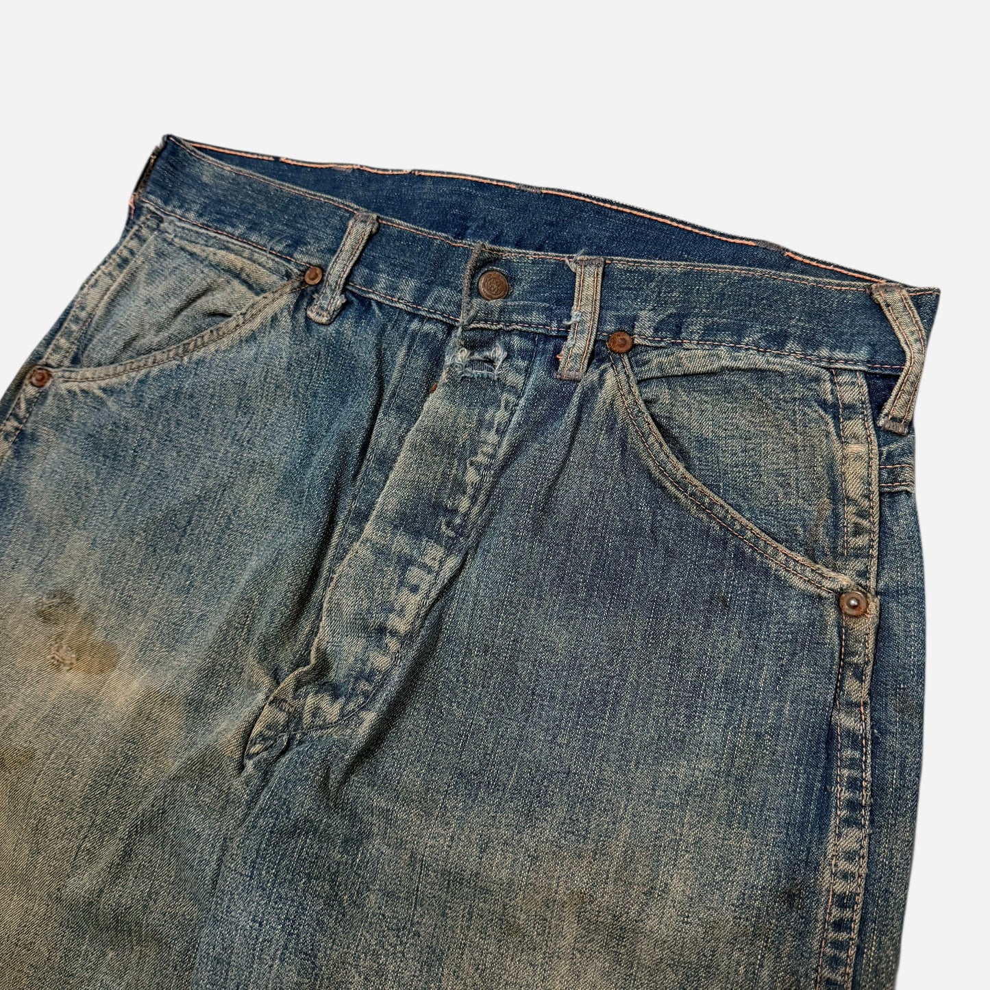 1930s 1940s Donut button fly jeans (28w)