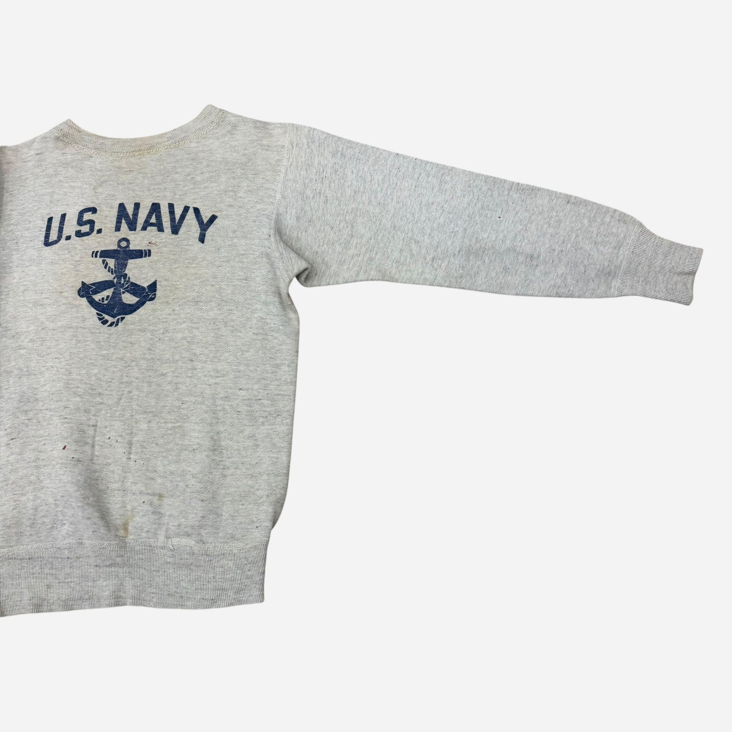 1940s USN W.A.V.E.S single pocket denim work jacket + sweatshirt (S/M)