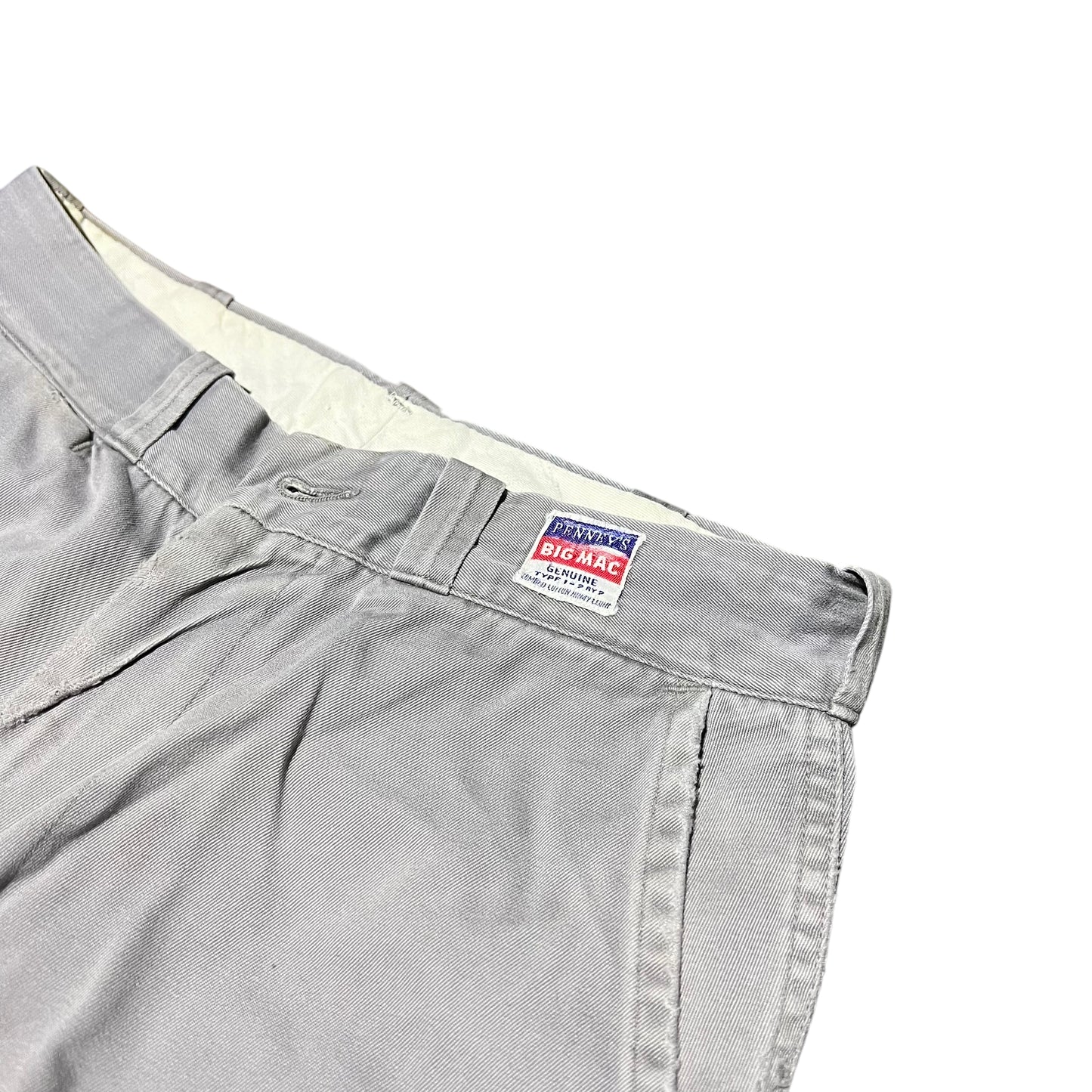 1950s Penney’s Big Mac sail cloth gray chino work pants (30w)