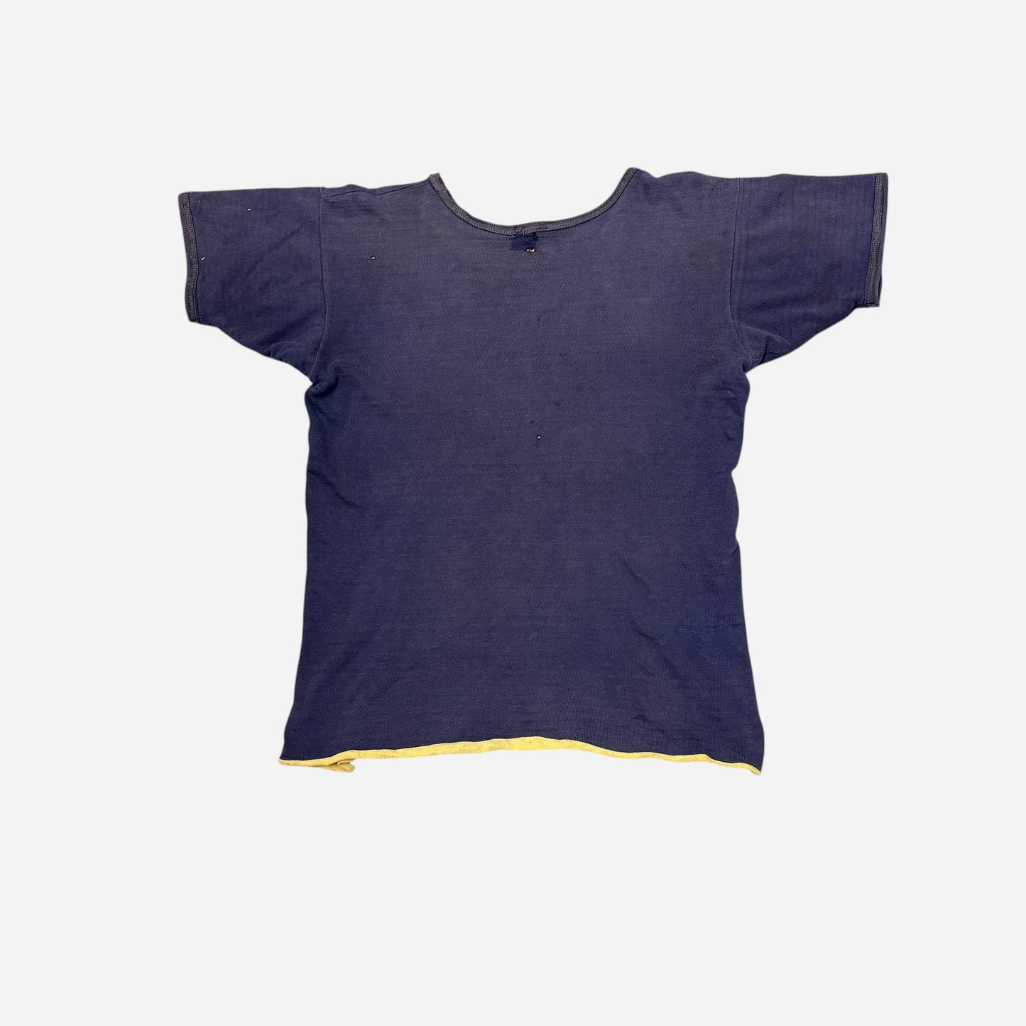 1940s Heavyweight double faced stenciled cotton t shirt (M/L)