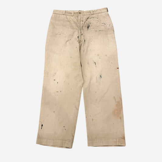 1950s Khaki chino work pants (35w)