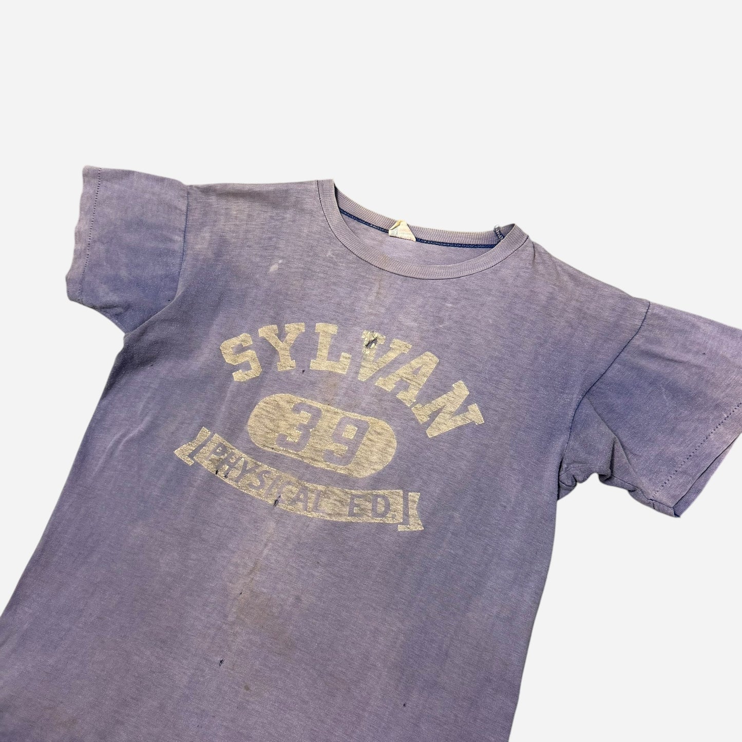 1950s Champion sun faded purple t shirt (M)