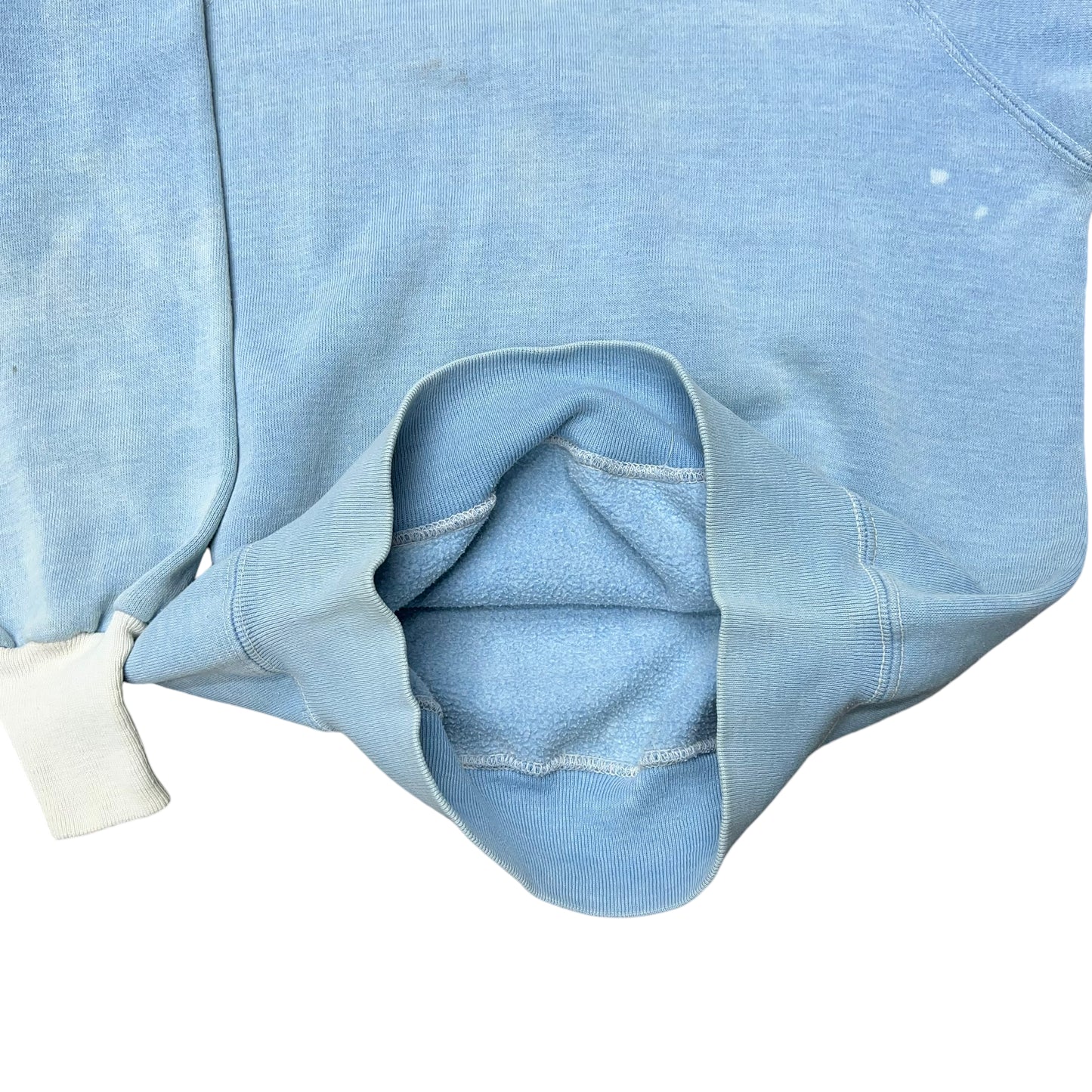 1970s “Antarctica” baby blue two tone sweat shirt (S)