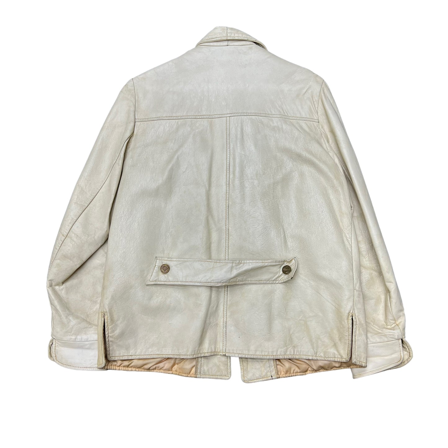 1950s Women’s white leather jacket