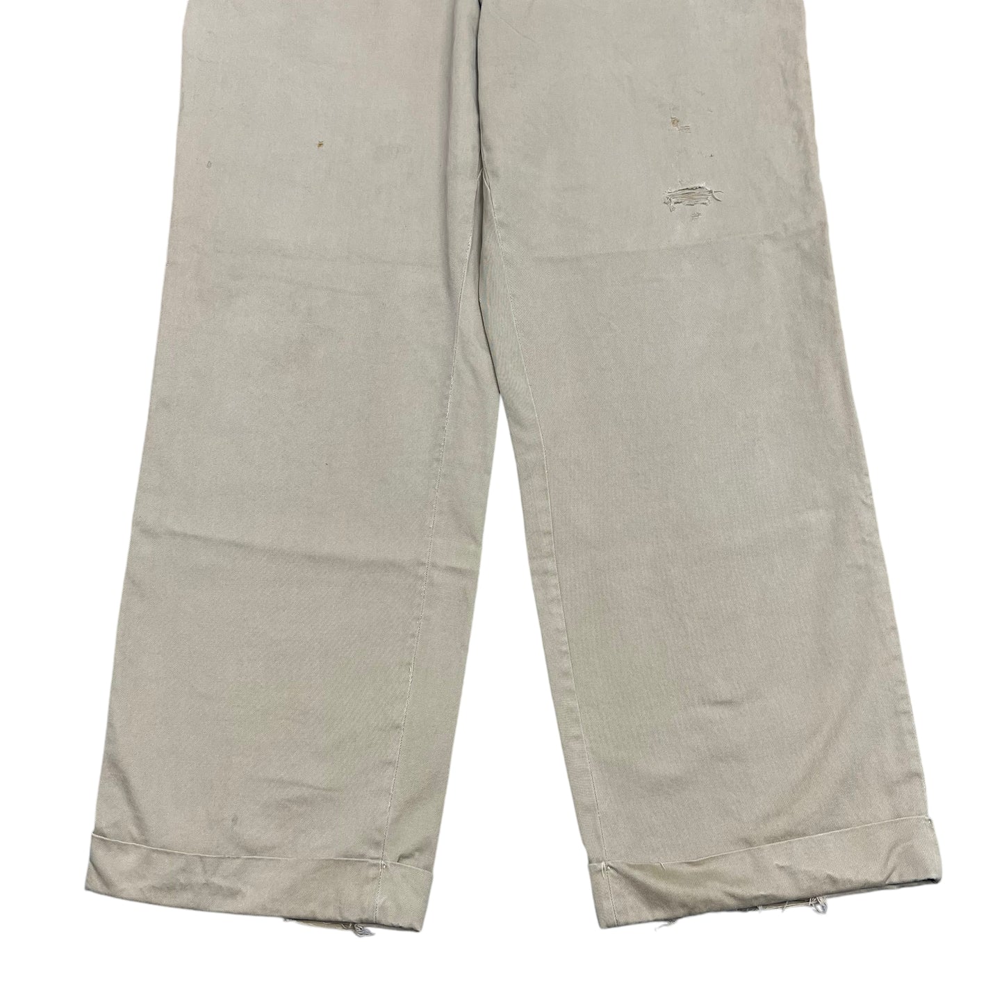 1950s Sail cloth khaki chino work pants (36w)