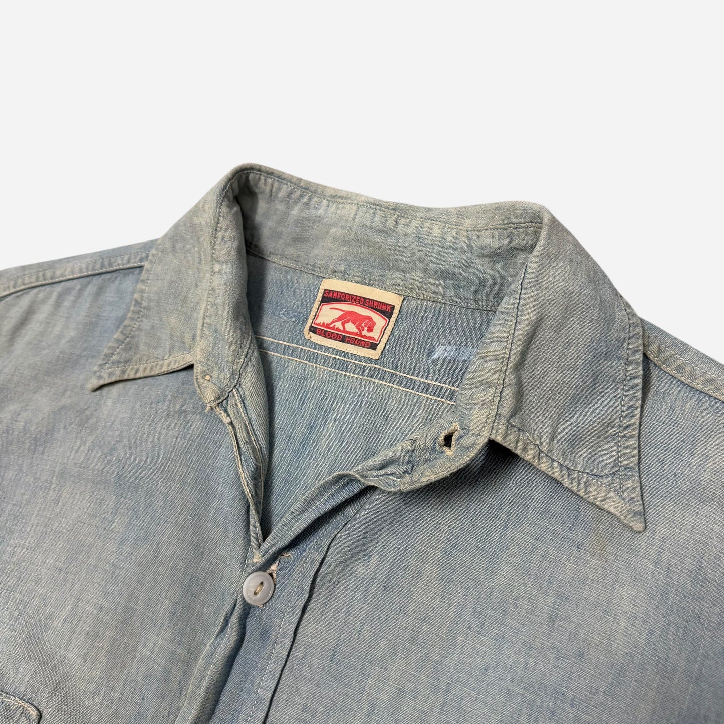 1940s Blood Hound chambray work shirt (L)