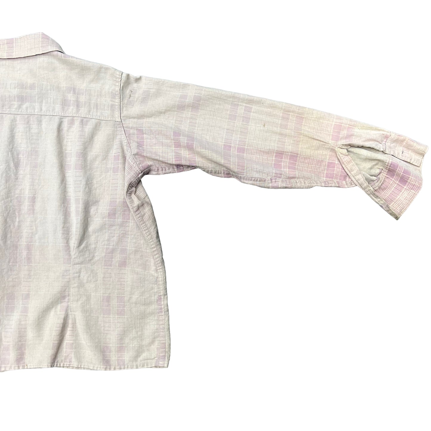 1940s Faded pink homemade flannel (M/L)