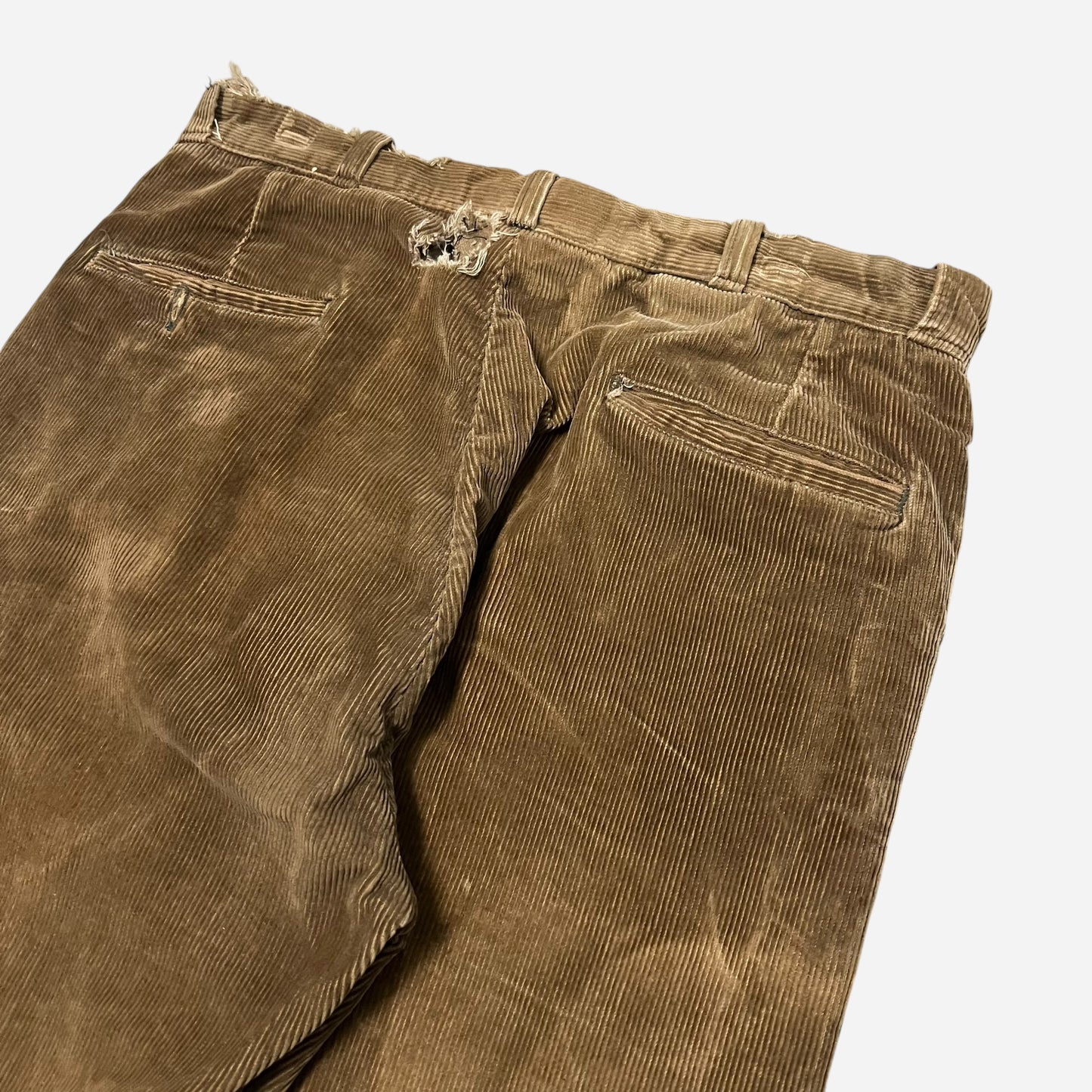 1940s Brown heavy corduroy work pants (32w)