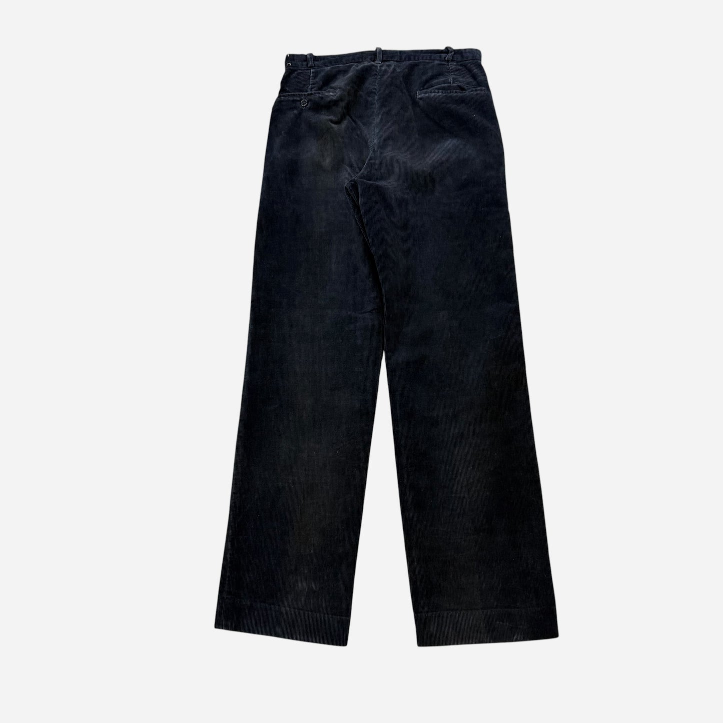 1940s Black button fly corduroy pants (31w)
