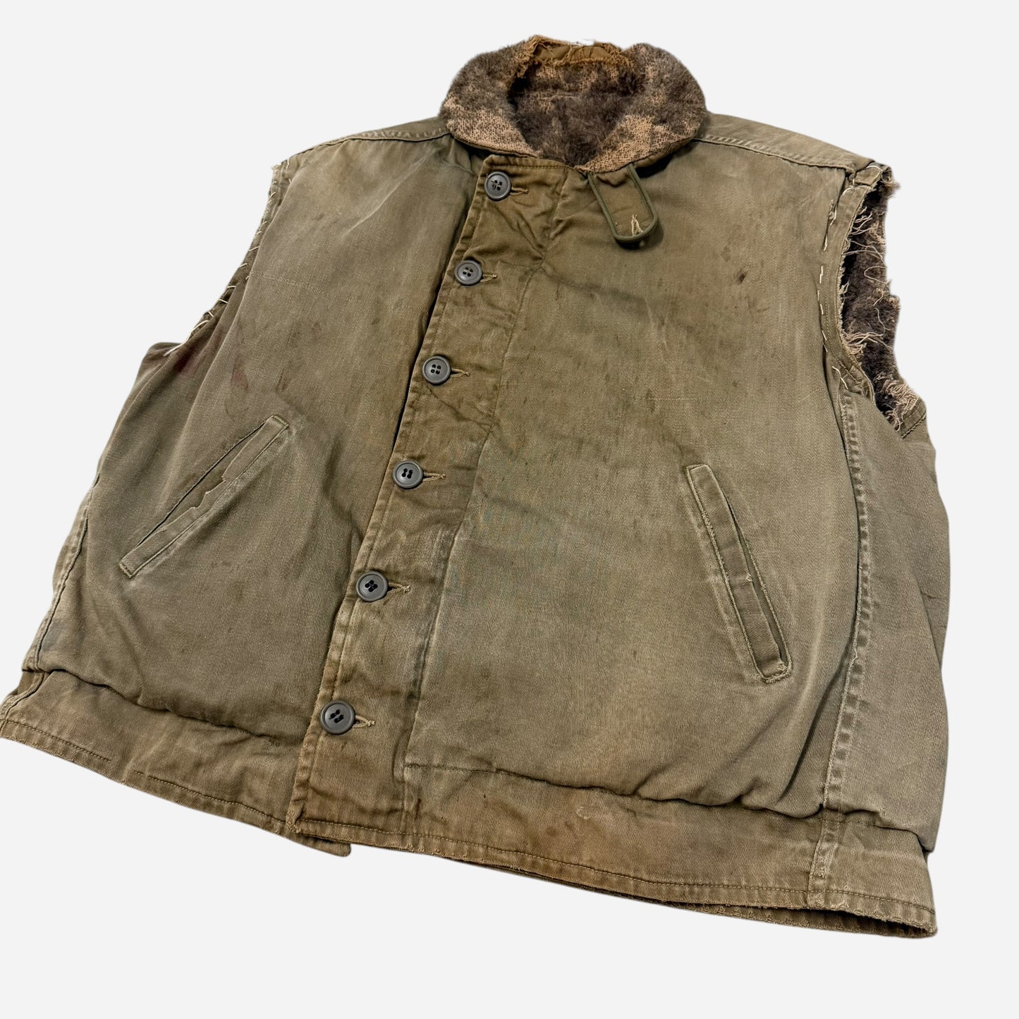 1940s Civilian cut off deck vest (L/XL)