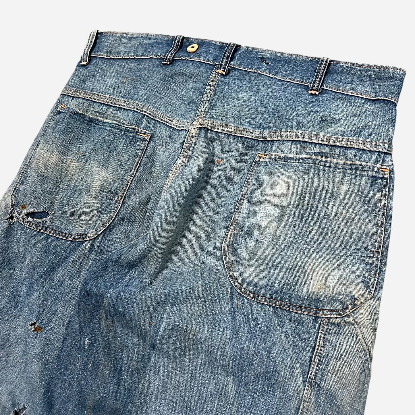 1950s Big Buck repaired carpenter jeans (34w)