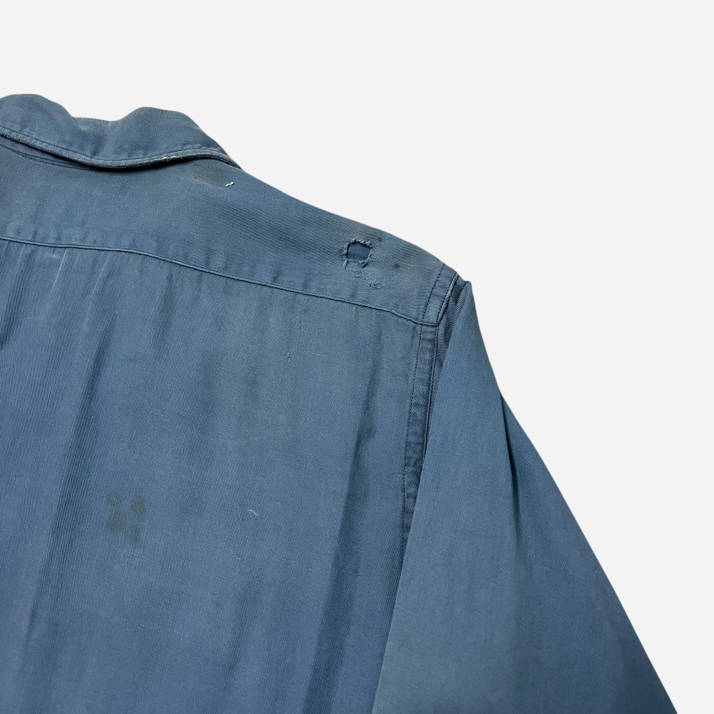 1940s Blue cotton work shirt (L)
