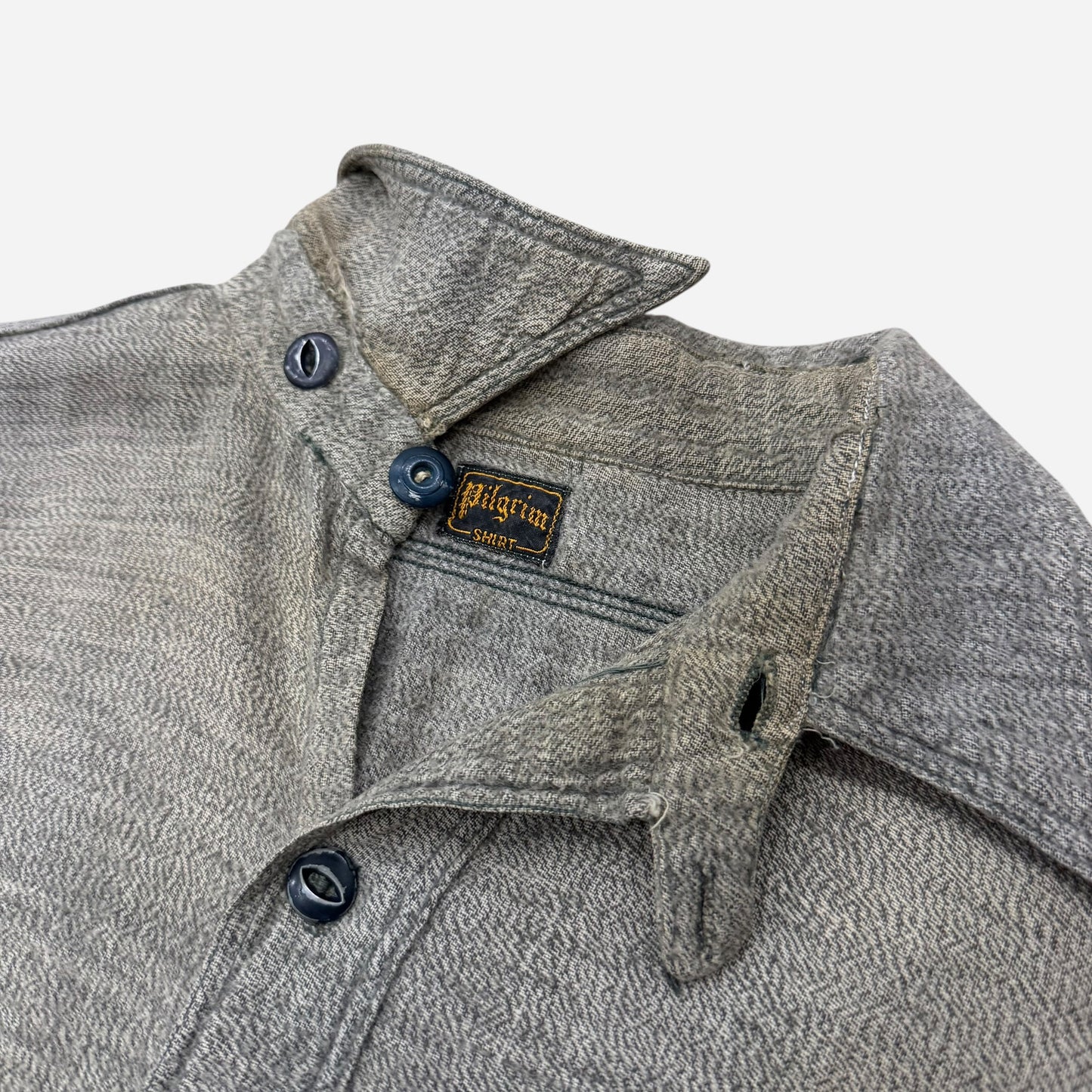 1930s Pilgrim chinstrap cotton flannel work shirt (M/L)