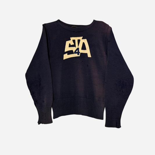 1920s 1930s Purple wool knit sun faded sweater (XS)