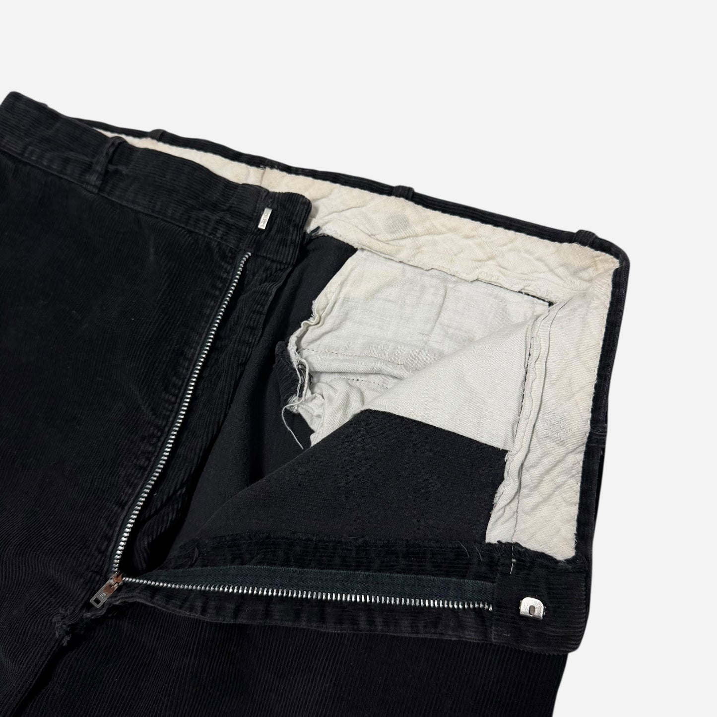 1950s Black corduroy pants (30w)