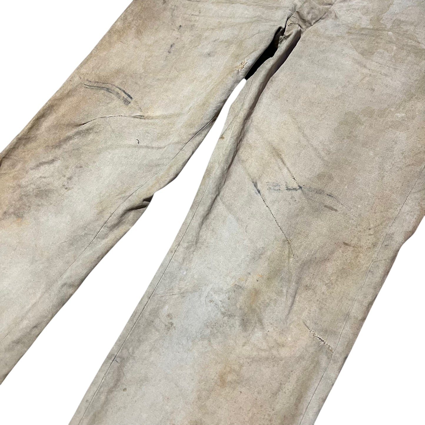 1920s Heavy weight cotton canvas button fly pants (40w)