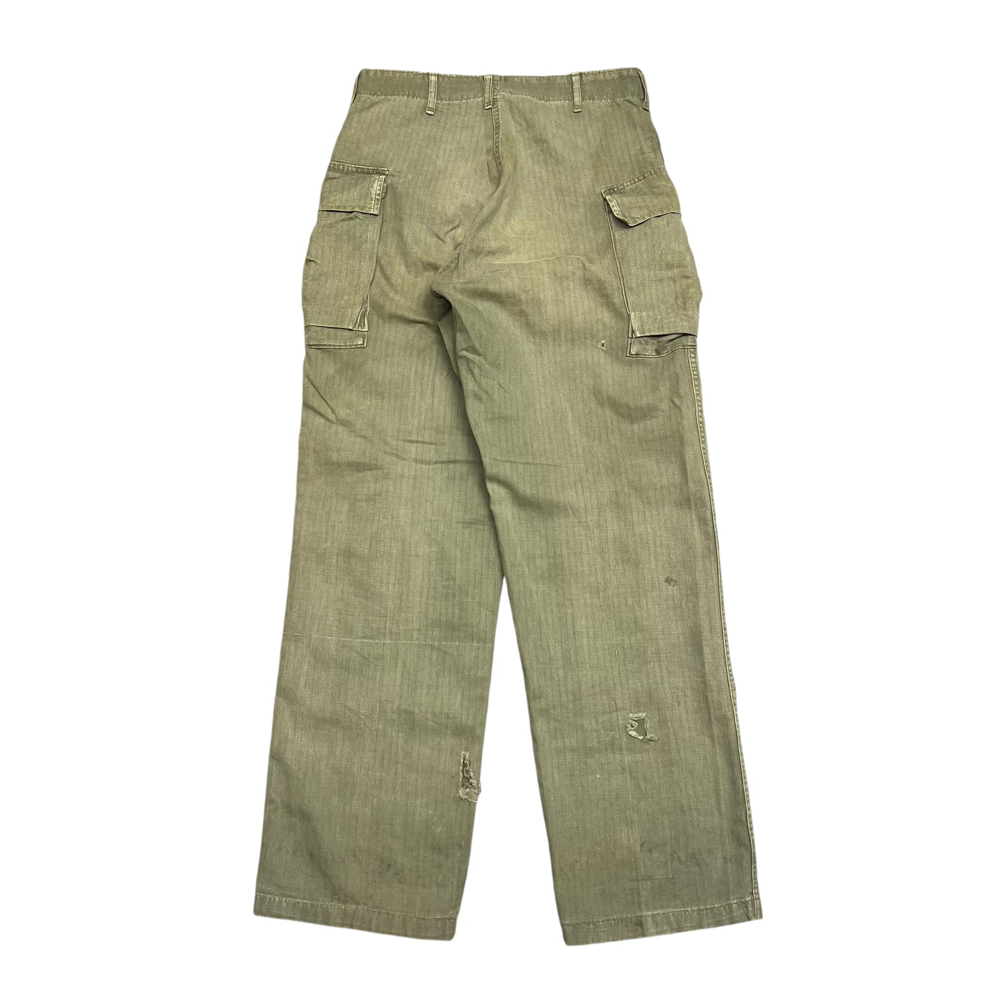 1950s HBT 13 Star button fly cargo US Army pants (32w)