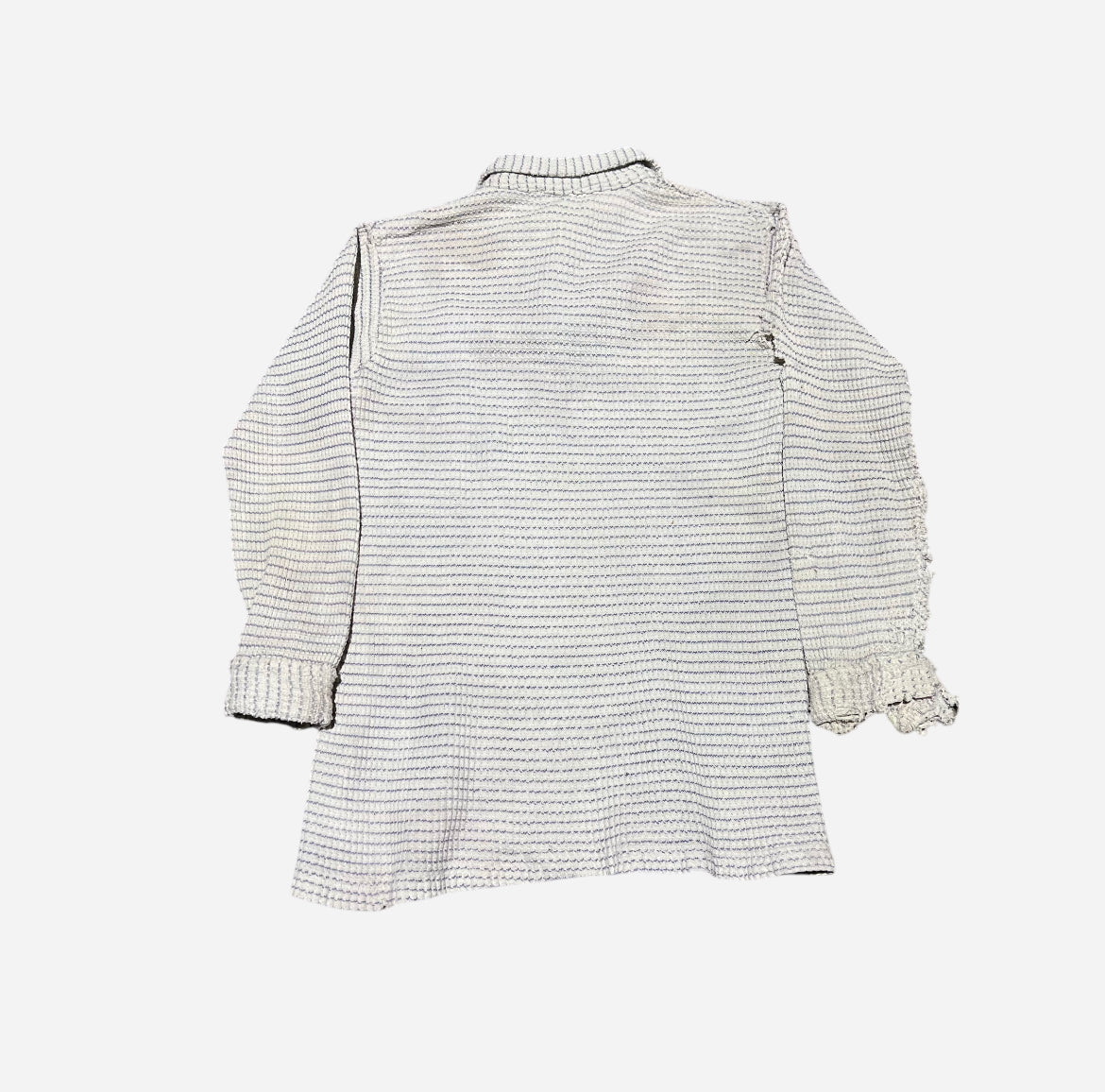 1920s White woven one pocket shirt (XXS)