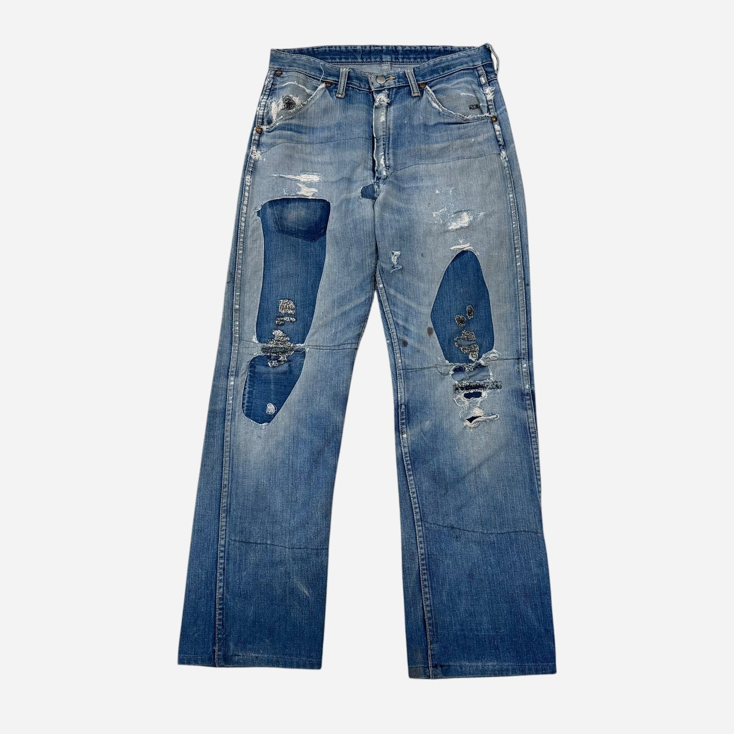 1950s Wrangler Blue Bell repaired jeans (30w)