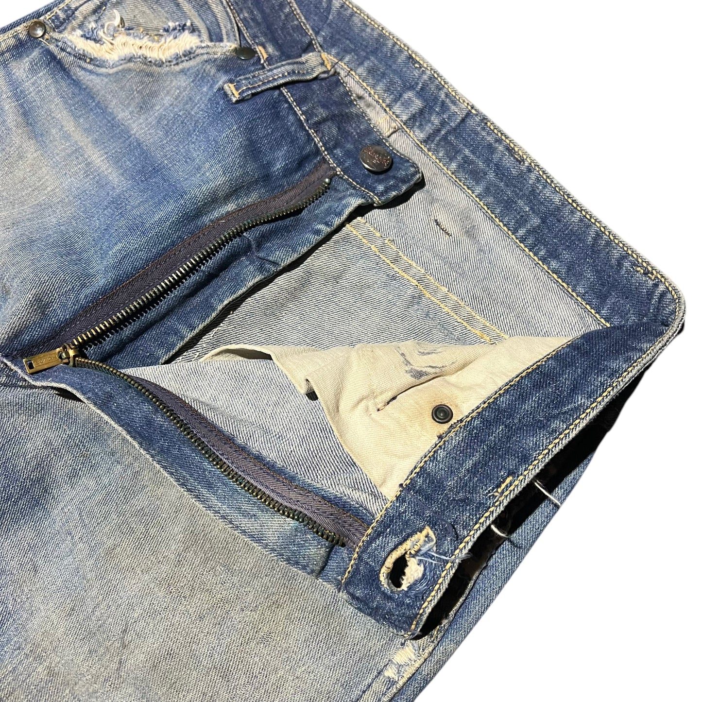 1950s Wrangler Blue Bell distressed denim jeans (29w)