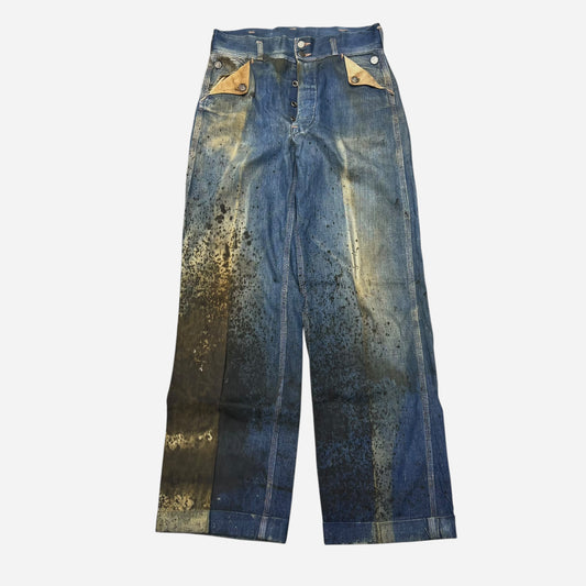 1940s N&W mule flap denim jeans as is (31w)