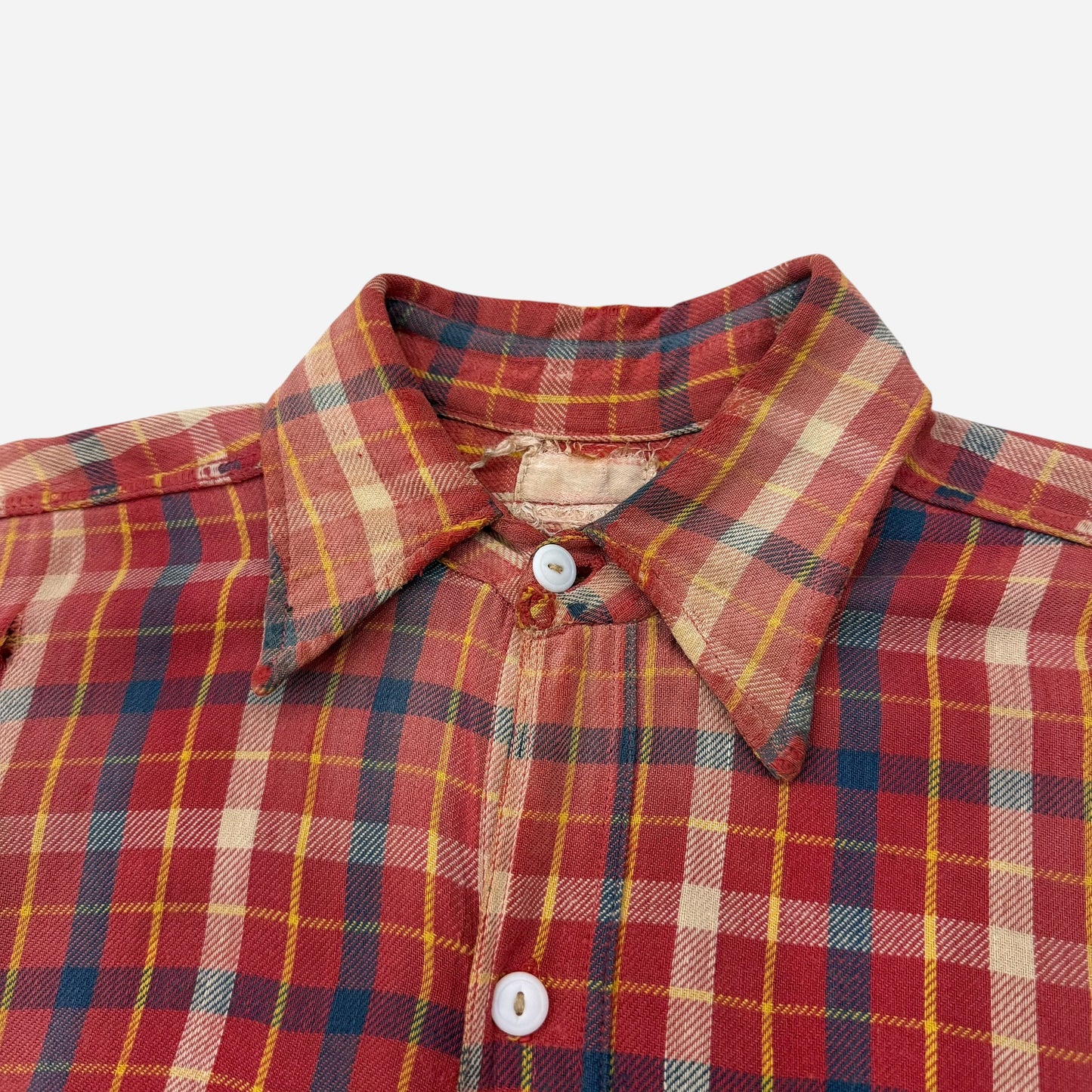 1930s 1940s Winter Wear cotton flannel shirt (L)