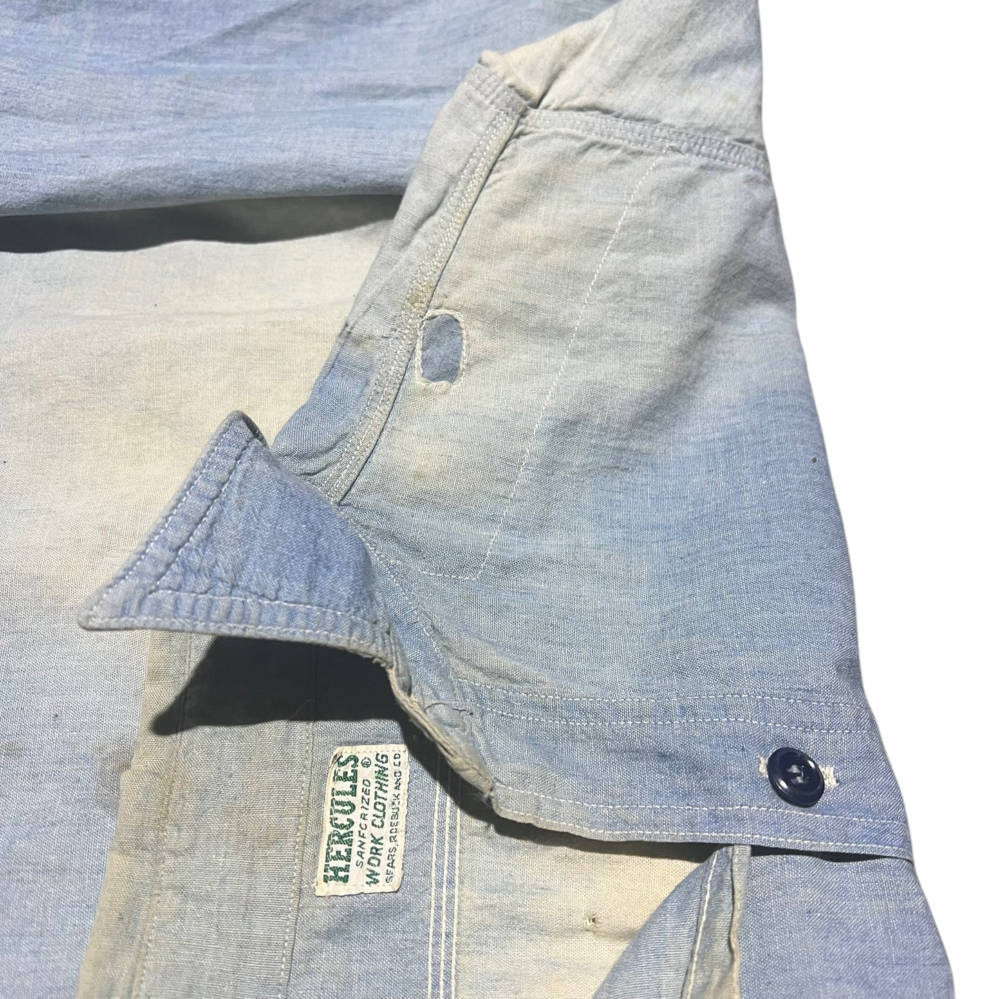 1940s 1950s Hercules chambray (M/L)