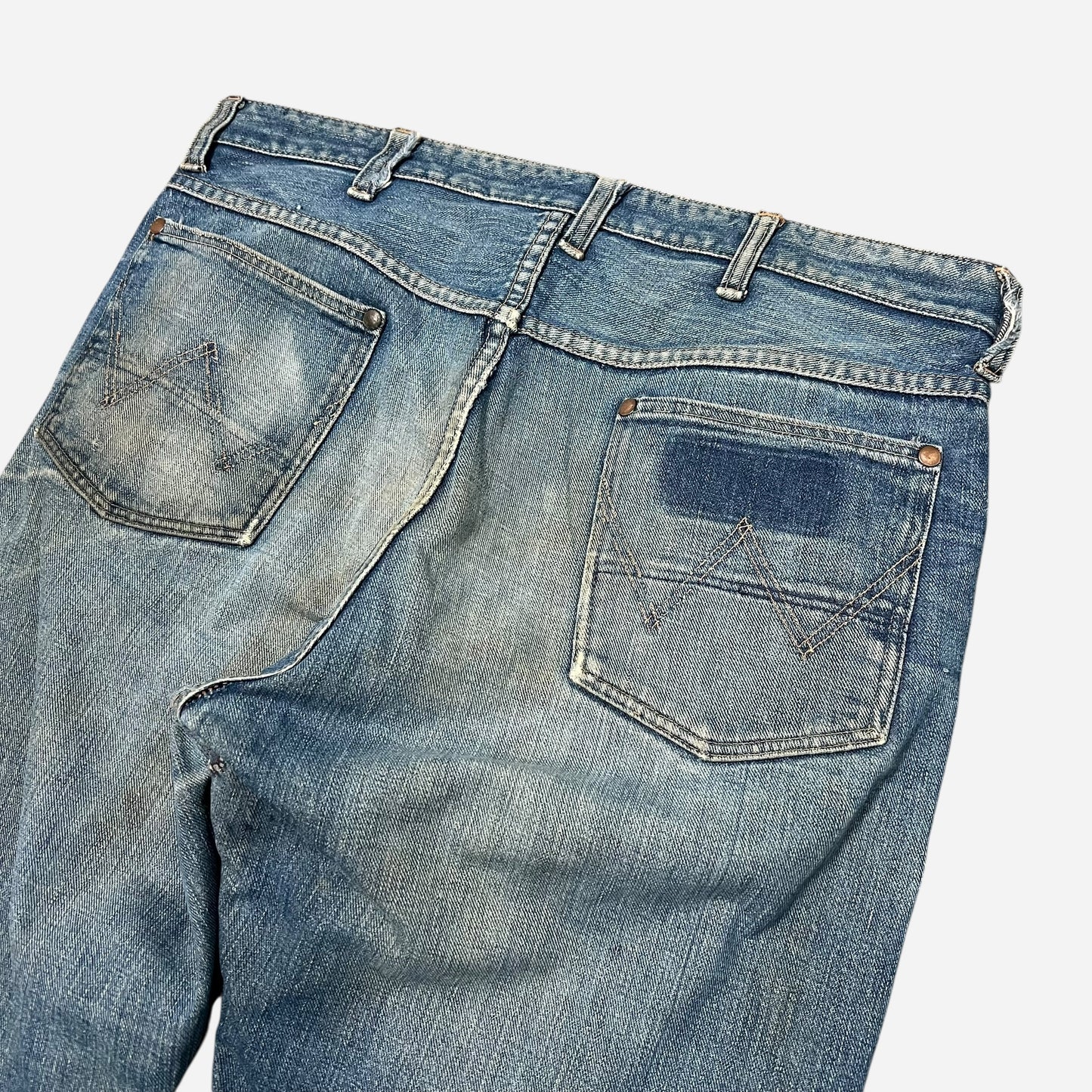 1950s Wrangler repaired jeans (35w)