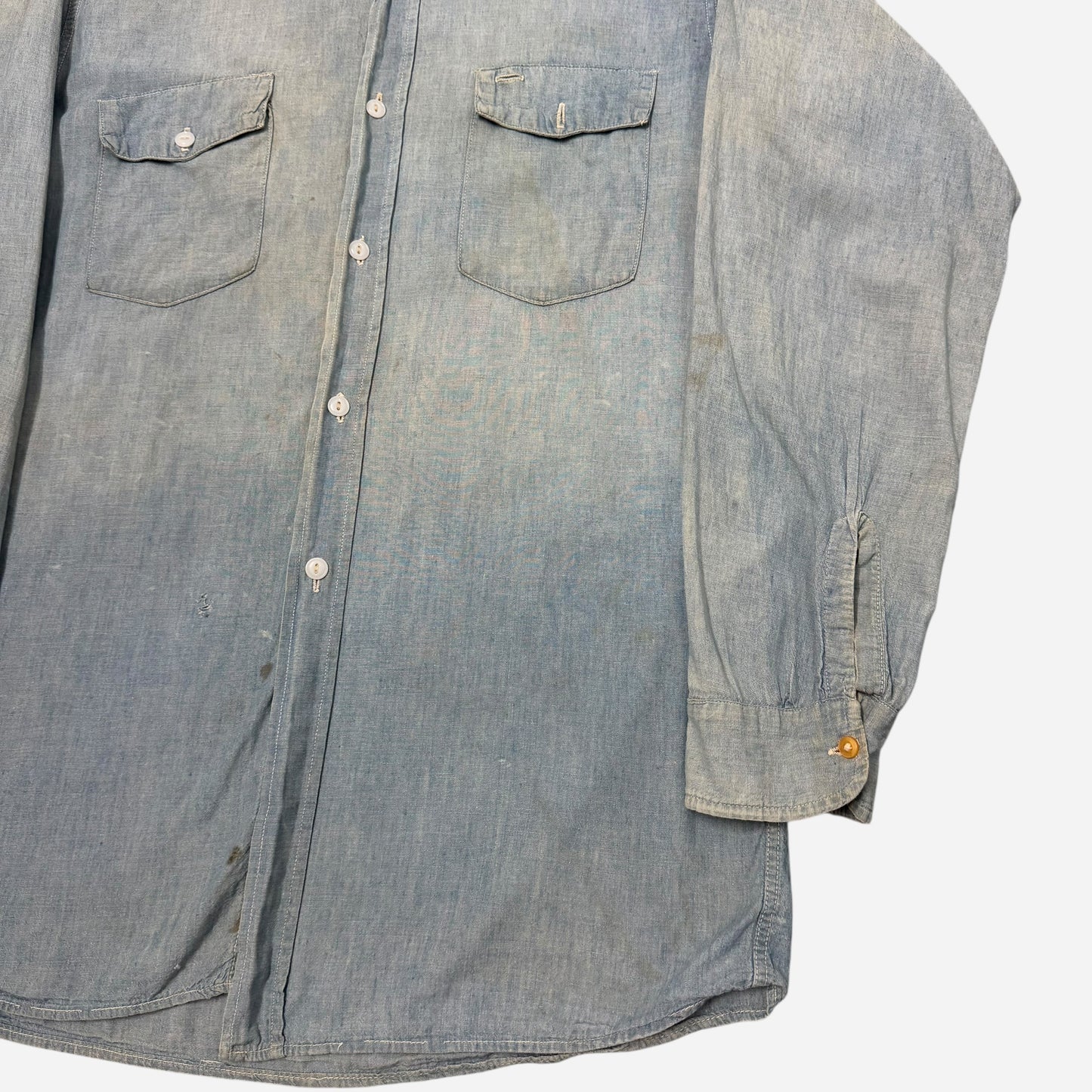 1940s Blood Hound chambray work shirt (L)
