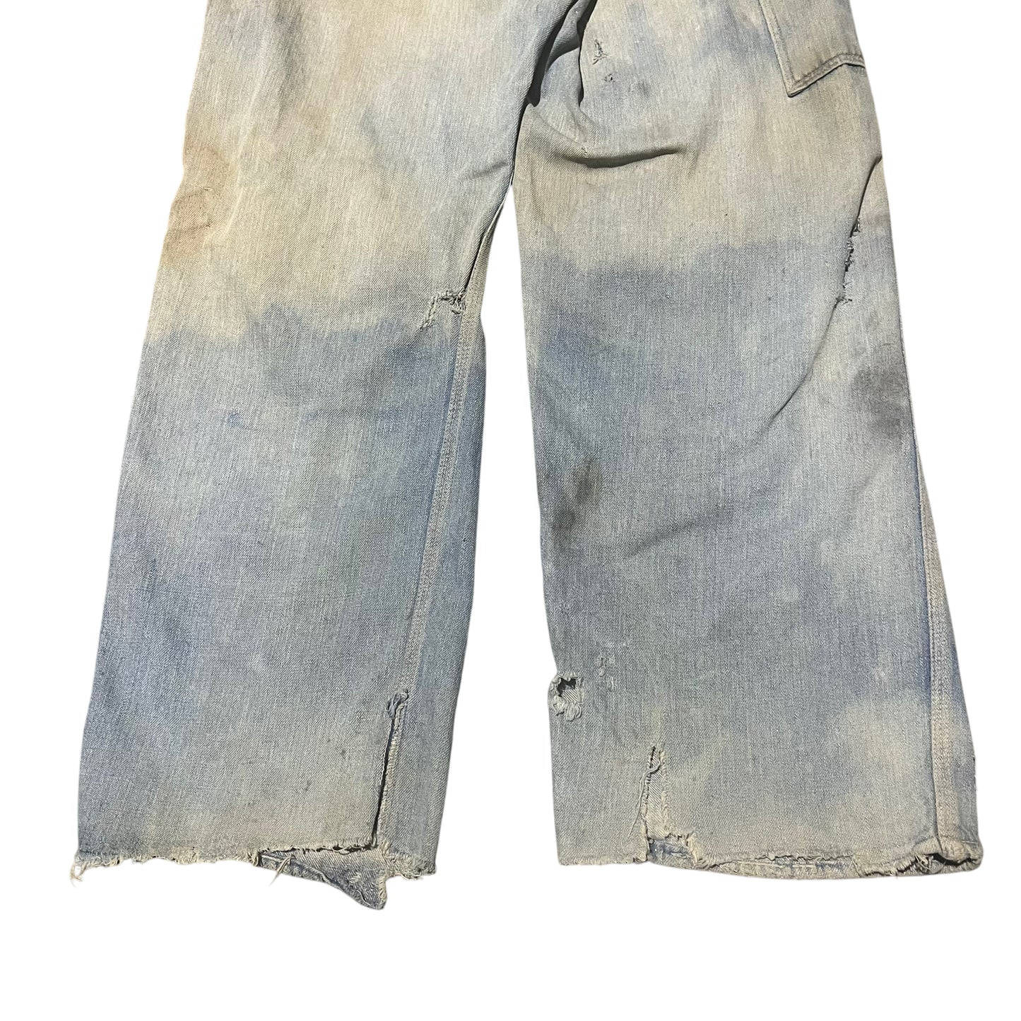 1930s Buckle back unbranded denim jeans (29w)