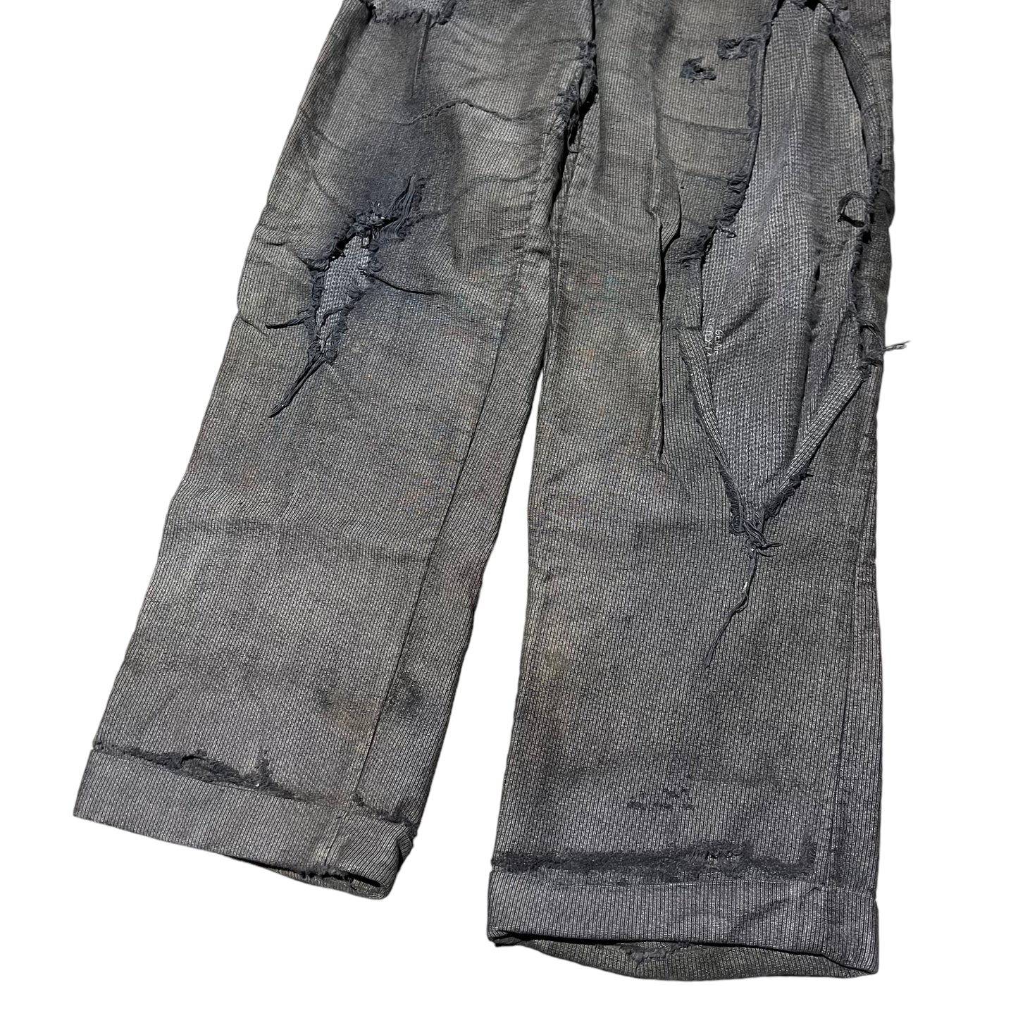 1950s As-is salt and pepper coltex moleskin work pants (32w)