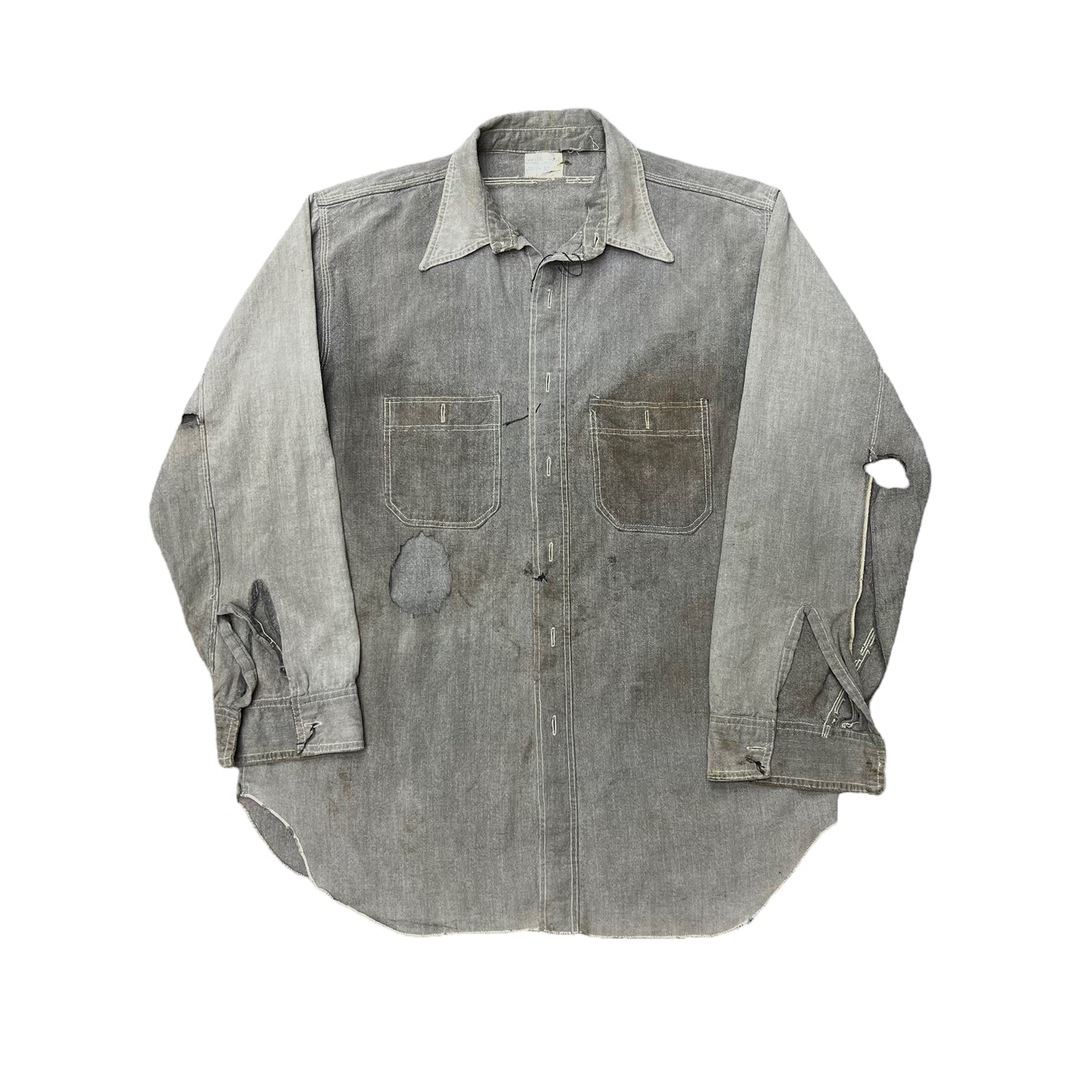 1920s-1930s As-is S&P chambray (S/M)