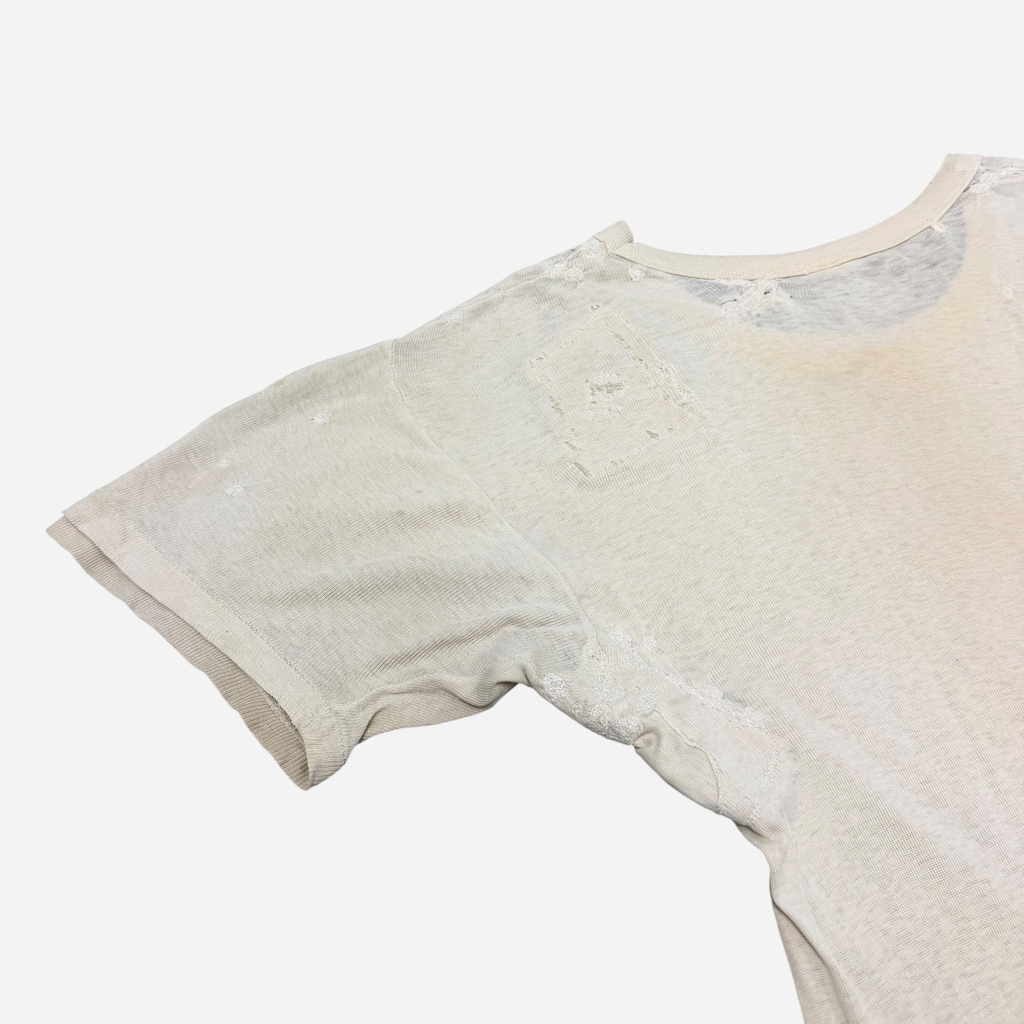 1930s Heavily repaired patchwork t shirt (M)